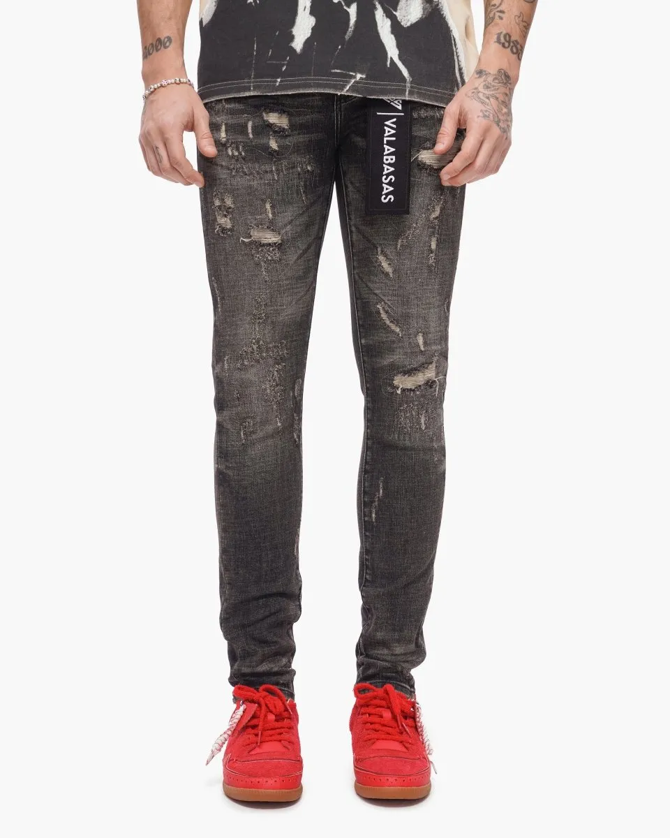 Collage Skinny Denim Grey Vintage Wash sold by valabasas product image thumbnail 4