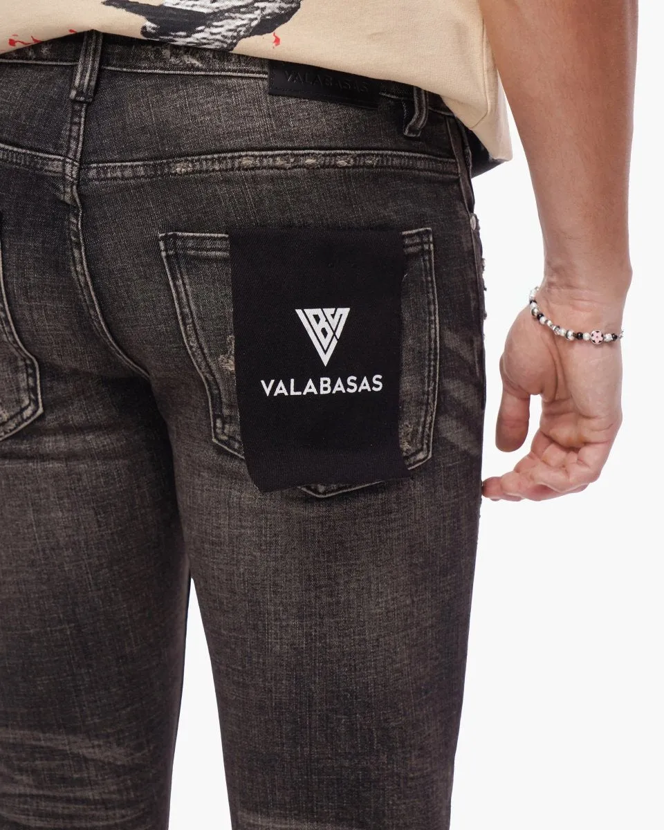 Collage Skinny Denim Grey Vintage Wash sold by valabasas product image thumbnail 3