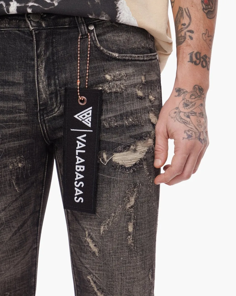 Collage Skinny Denim Grey Vintage Wash sold by valabasas product image thumbnail 2