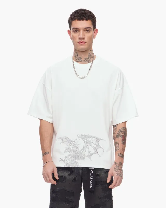 Kunji Tee White Silver made by valabasas