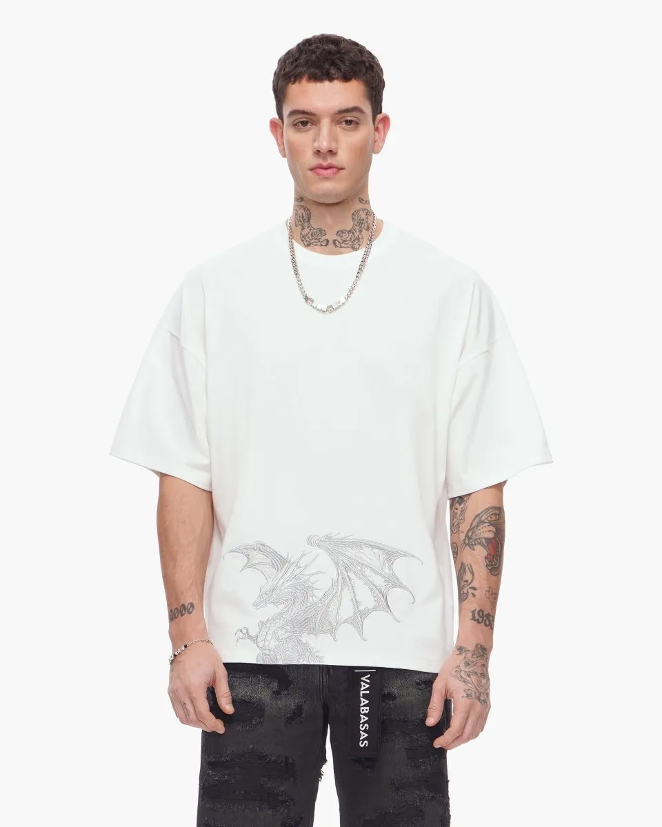 Kunji Tee White Silver sold by valabasas