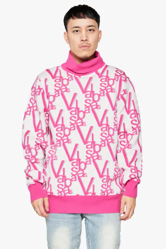 "ELYSIAN" TURTLE NECK DAHLIA PINK made by valabasas