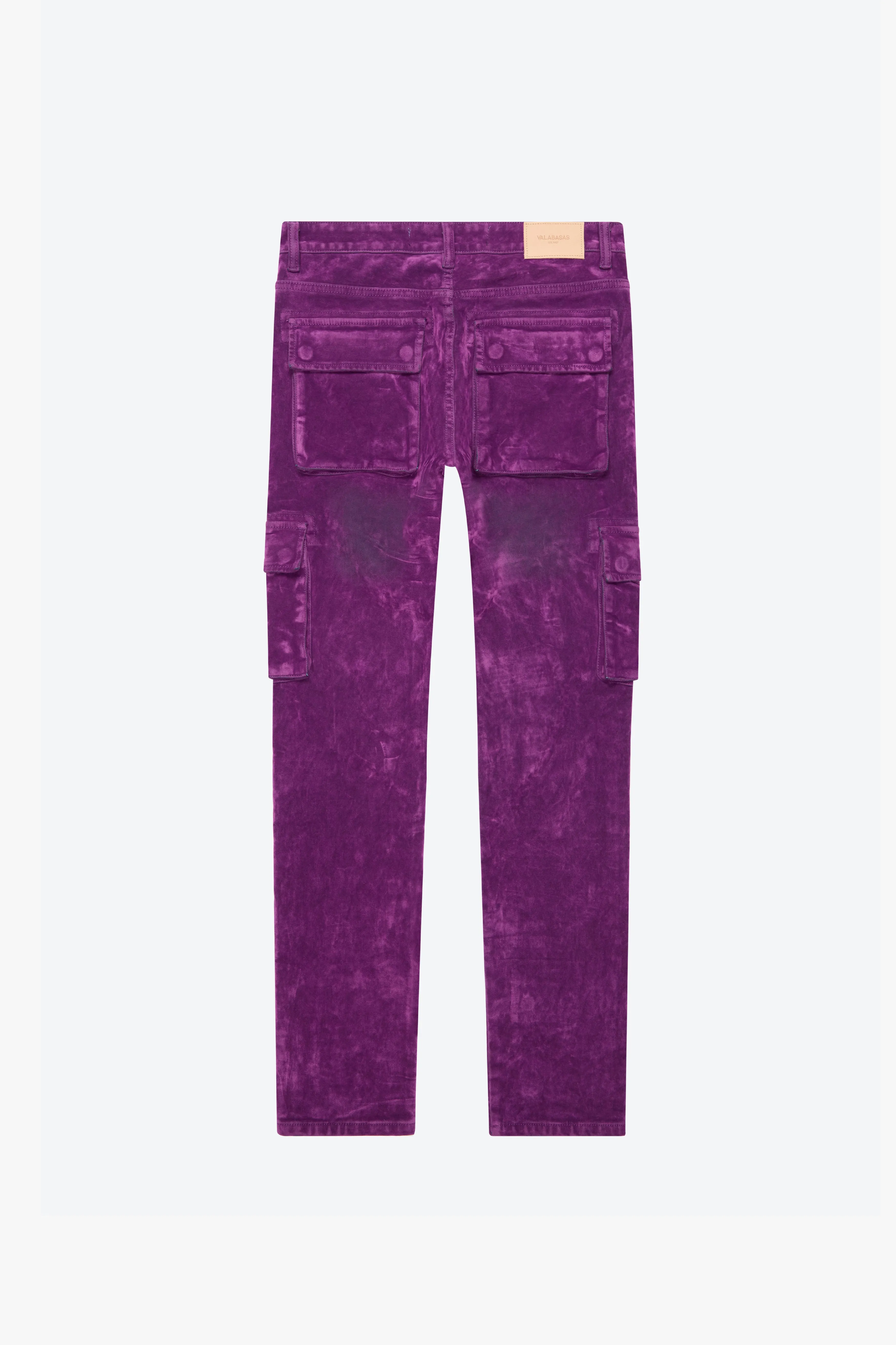 "LUXE" SUEDE SKINNY JEAN PURPLE sold by valabasas product image thumbnail 3