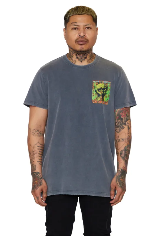 "FREE MINDS 3" VINTAGE GREY TEE sold by valabasas