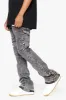 "GLAZ" GREY STACKED FLARE JEAN sold by valabasas