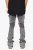 "GLAZ" GREY STACKED FLARE JEAN sold by valabasas