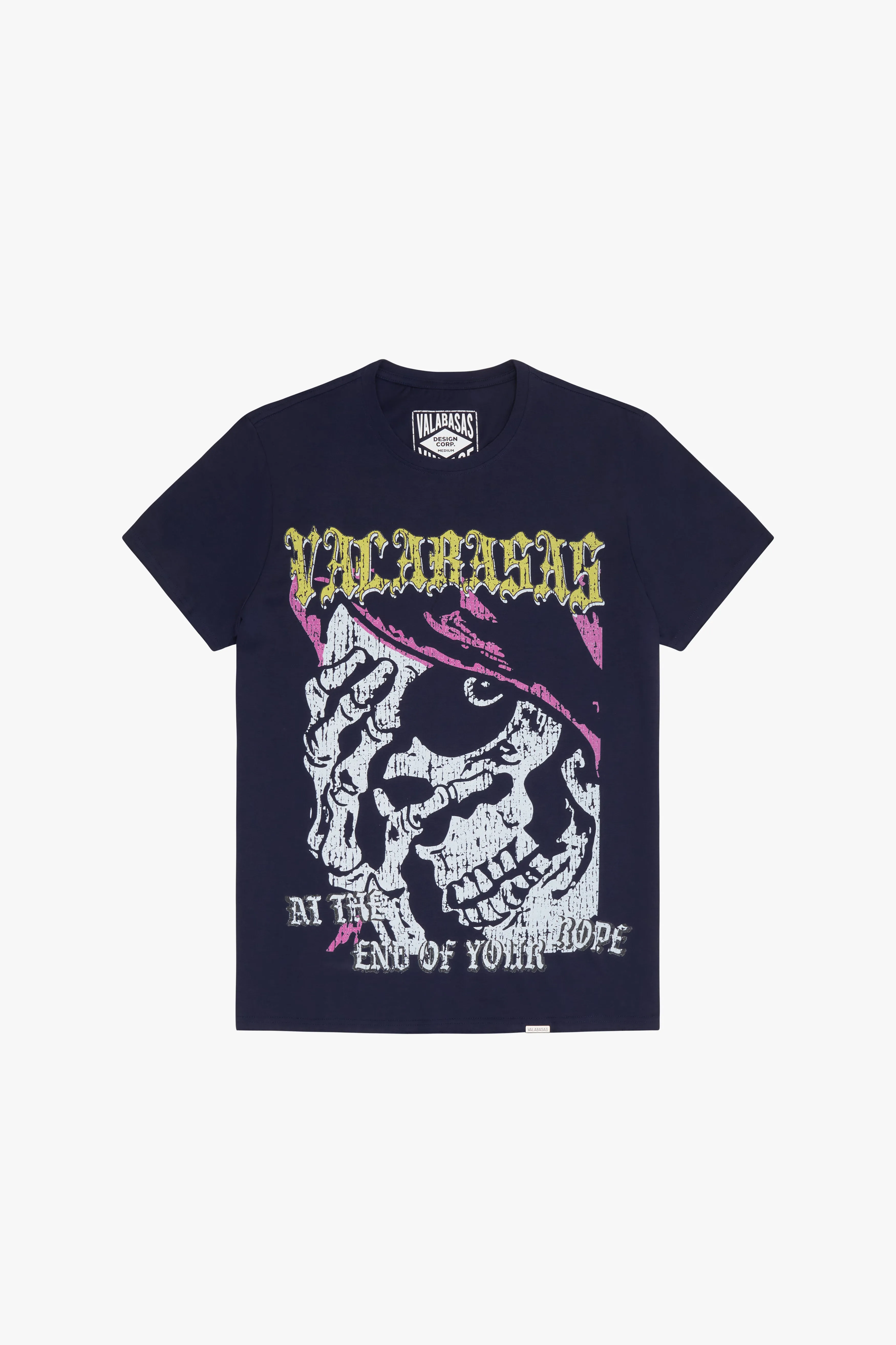 "LESS STRESS" DEEP ROYAL BLUE TEE sold by valabasas