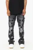 "V-STAR" MARBLED WASH STACKED FLARE JEAN sold by valabasas