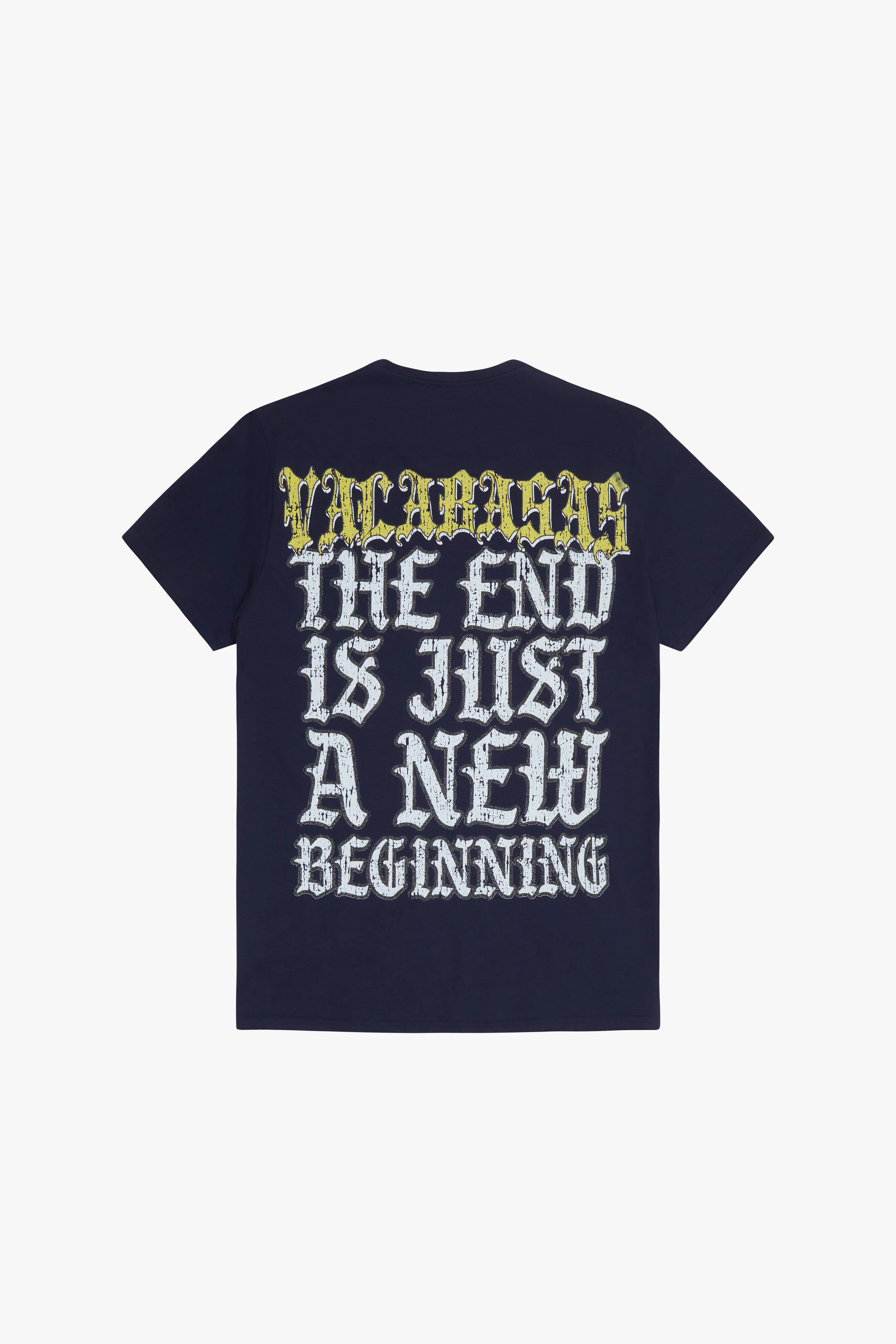 "LESS STRESS" DEEP ROYAL BLUE TEE sold by valabasas product image thumbnail 3