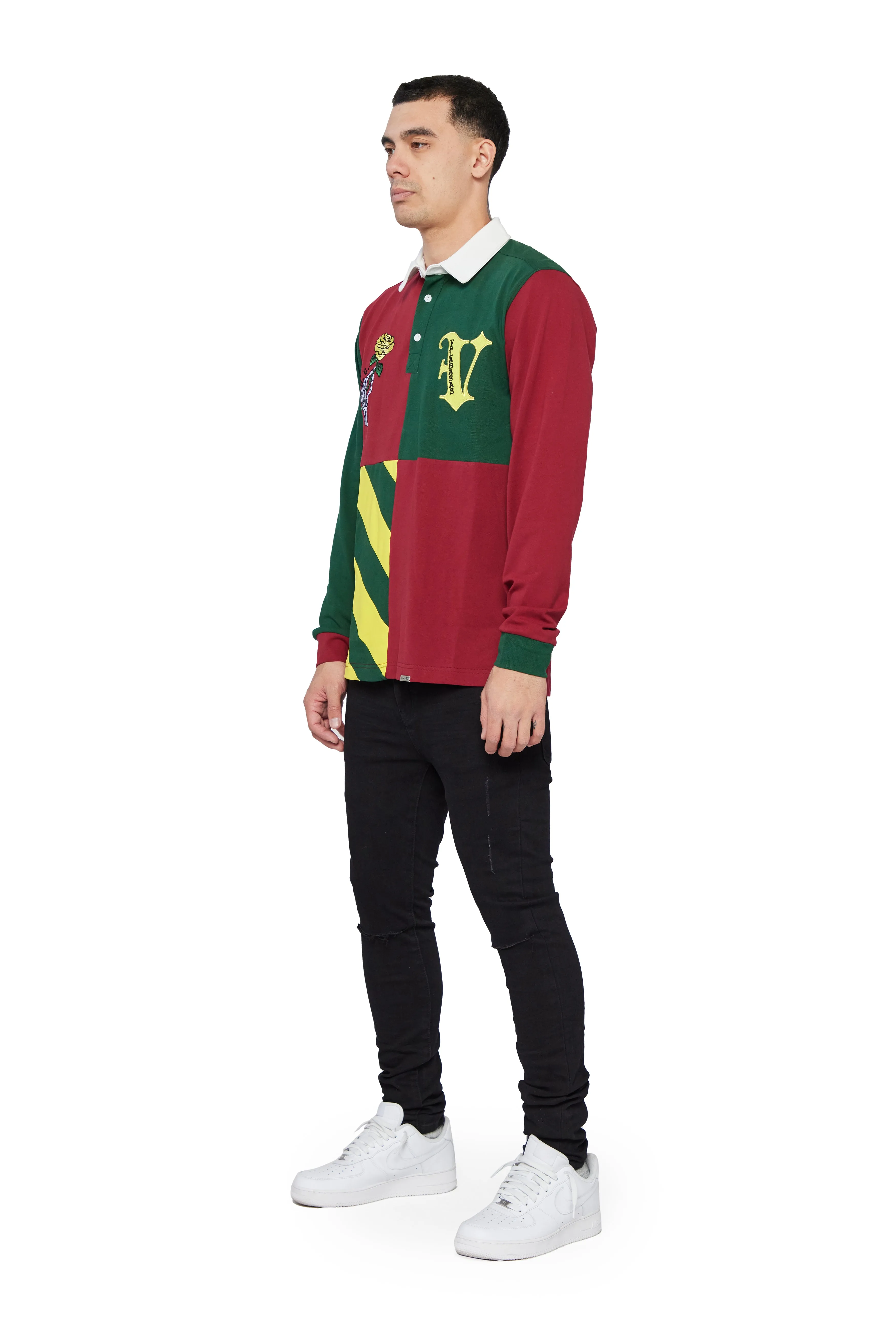 "ENGLISH RUGBY" WINE LONG SLEVE POLO sold by valabasas product image thumbnail 4