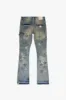 "V-STARS” VINTAGE WASH STACKED FLARE JEAN sold by valabasas