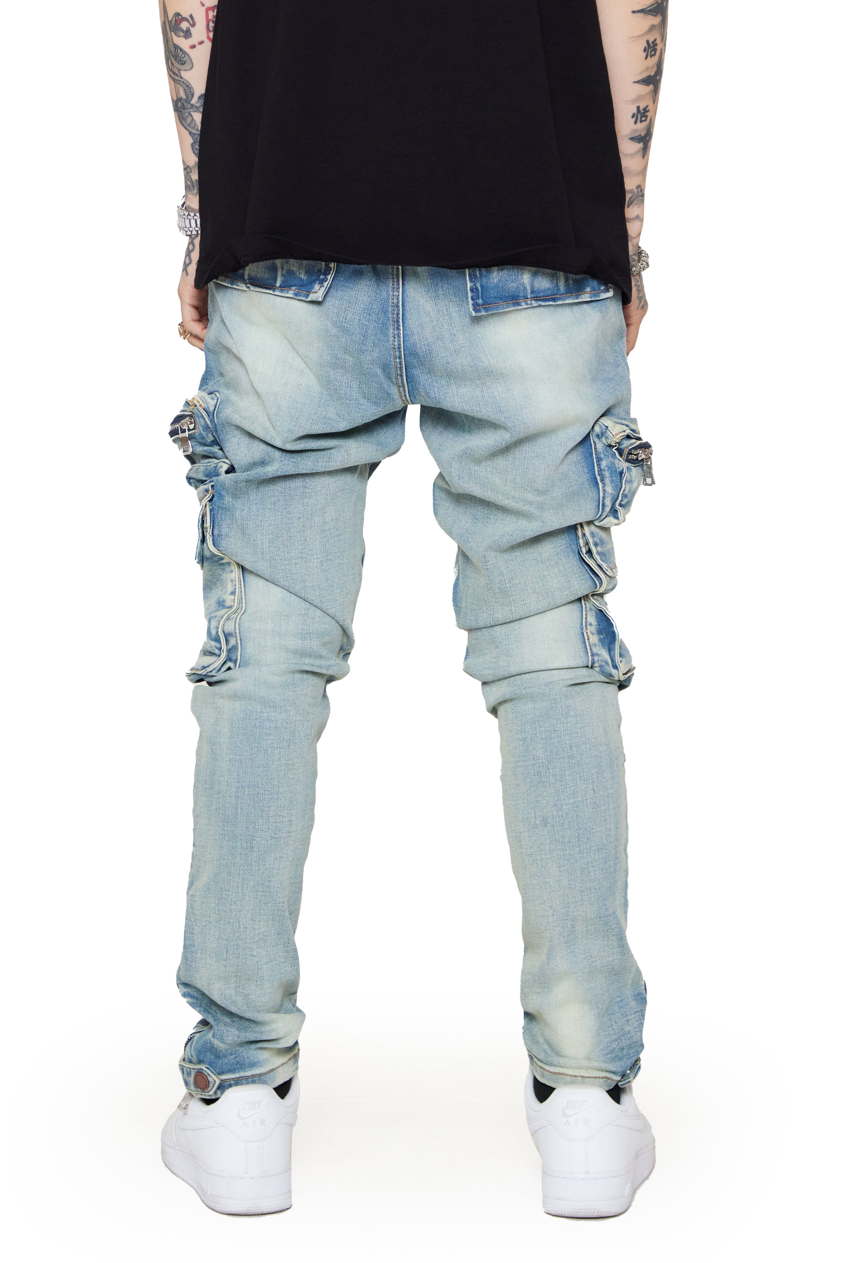 VALABASAS JEANS “FIGHTER” AZZURRO sold by valabasas product image thumbnail 5