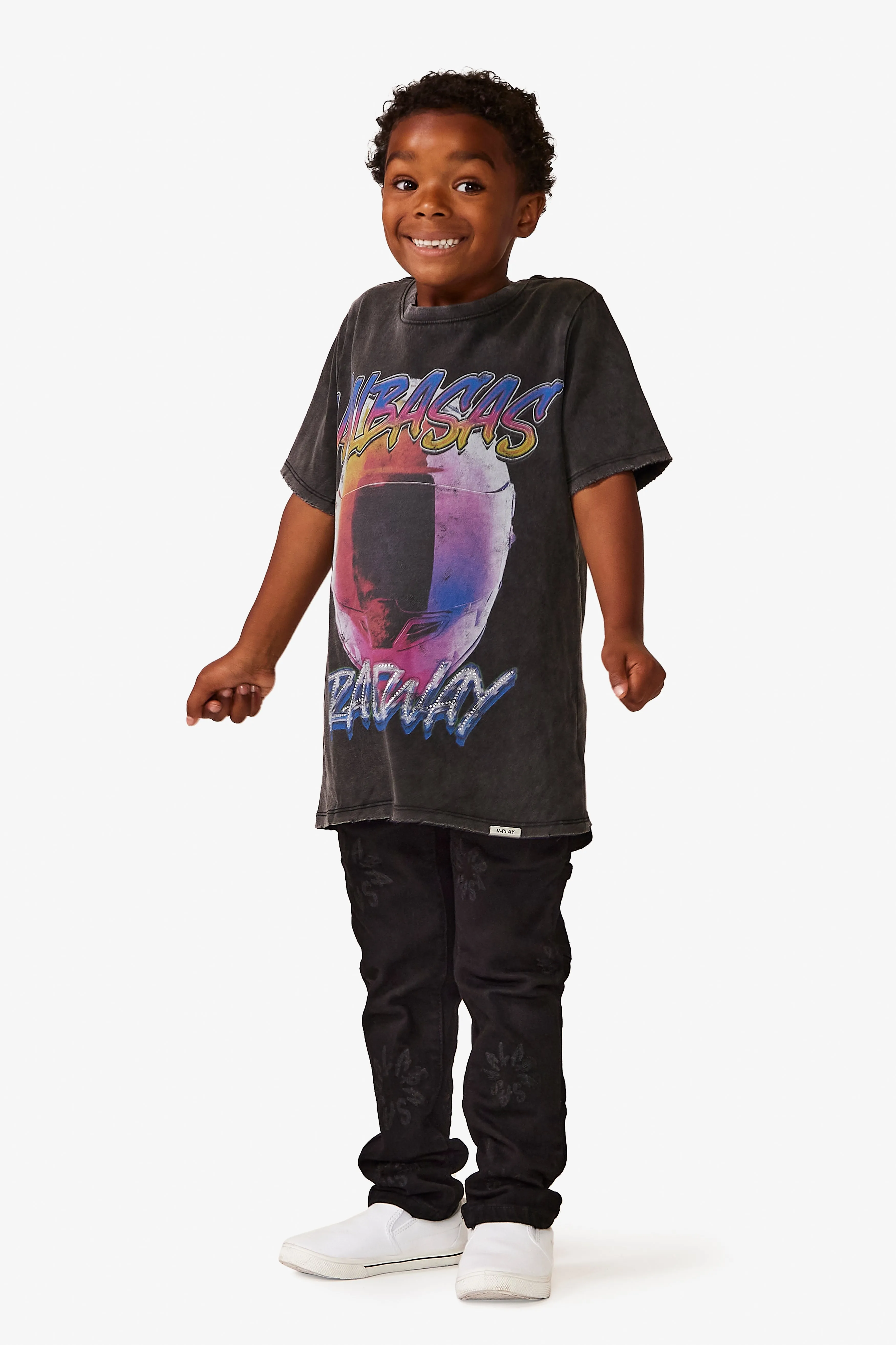 VPLAY TEE "SPEED DEMON” VINTAGE BLACK sold by valabasas product image thumbnail 5