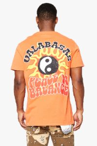 "ALL BALANCED" VINTAGE FLAME ORANGE TEE sold by valabasas