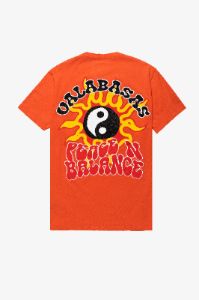 "ALL BALANCED" VINTAGE FLAME ORANGE TEE sold by valabasas