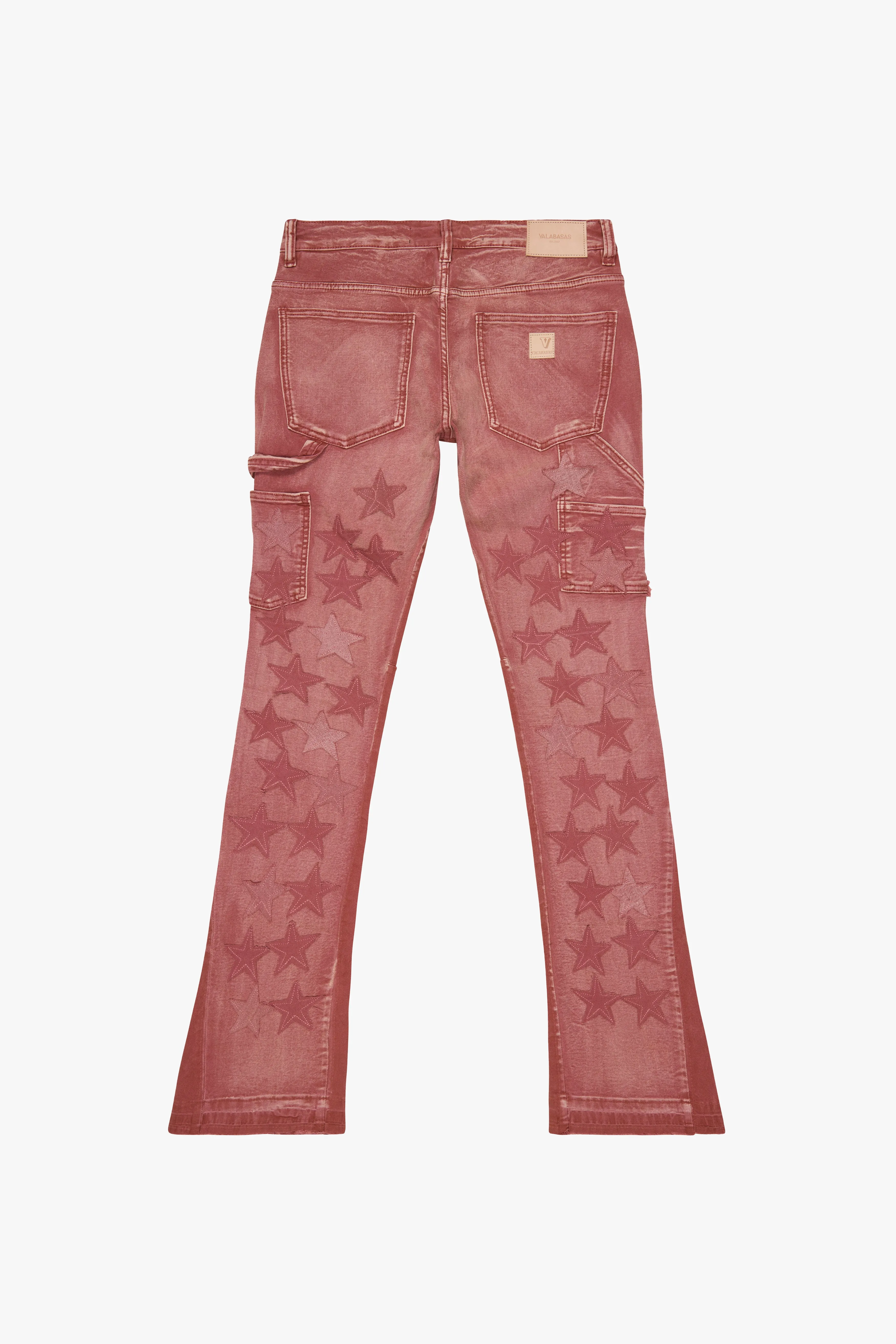 "V-STARS” STACKED FLARE JEAN SUNSET ORANGE sold by valabasas product image thumbnail 3
