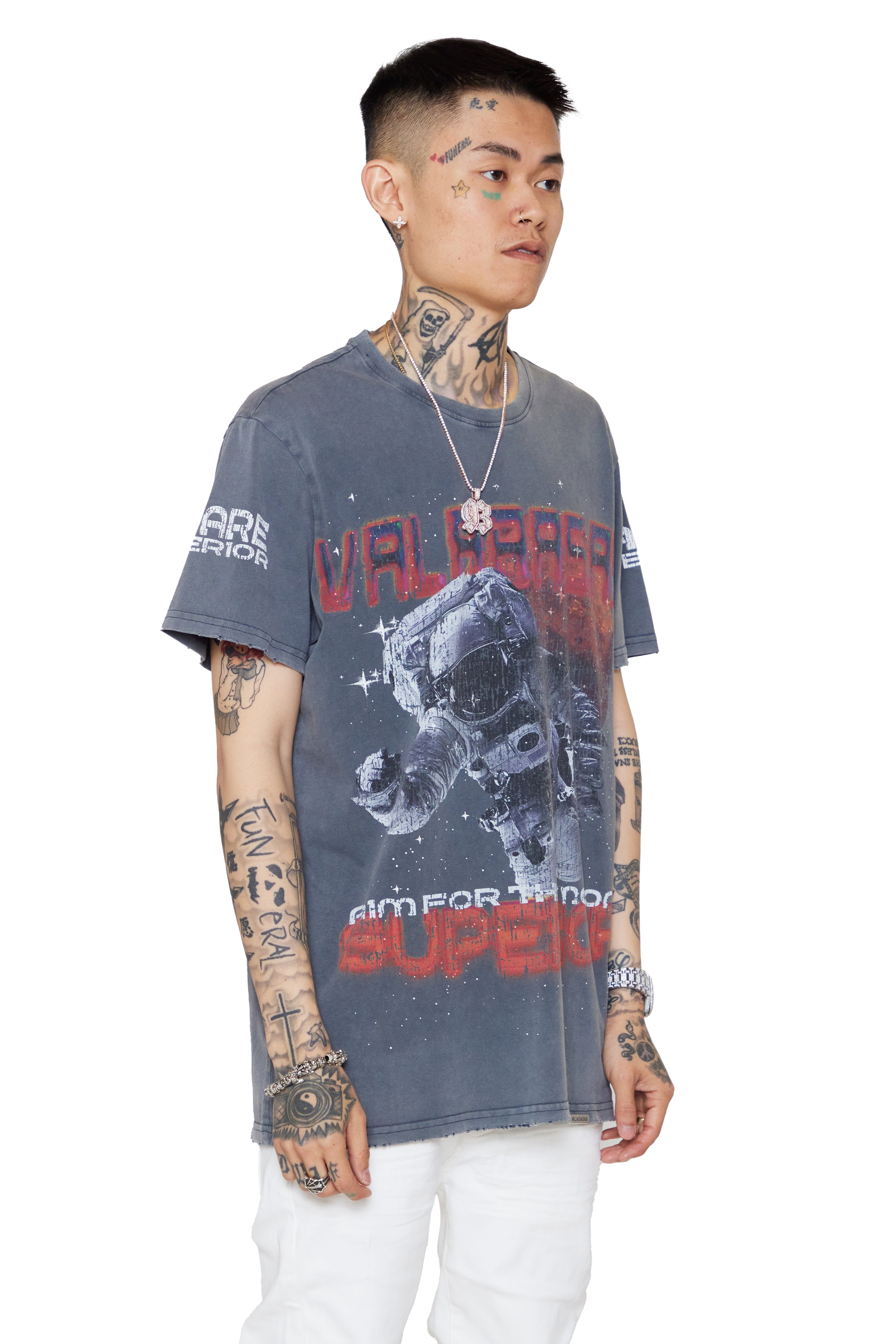 VALABASAS TEE "STAR LIFE" VINTAGE GREY sold by valabasas product image thumbnail 4