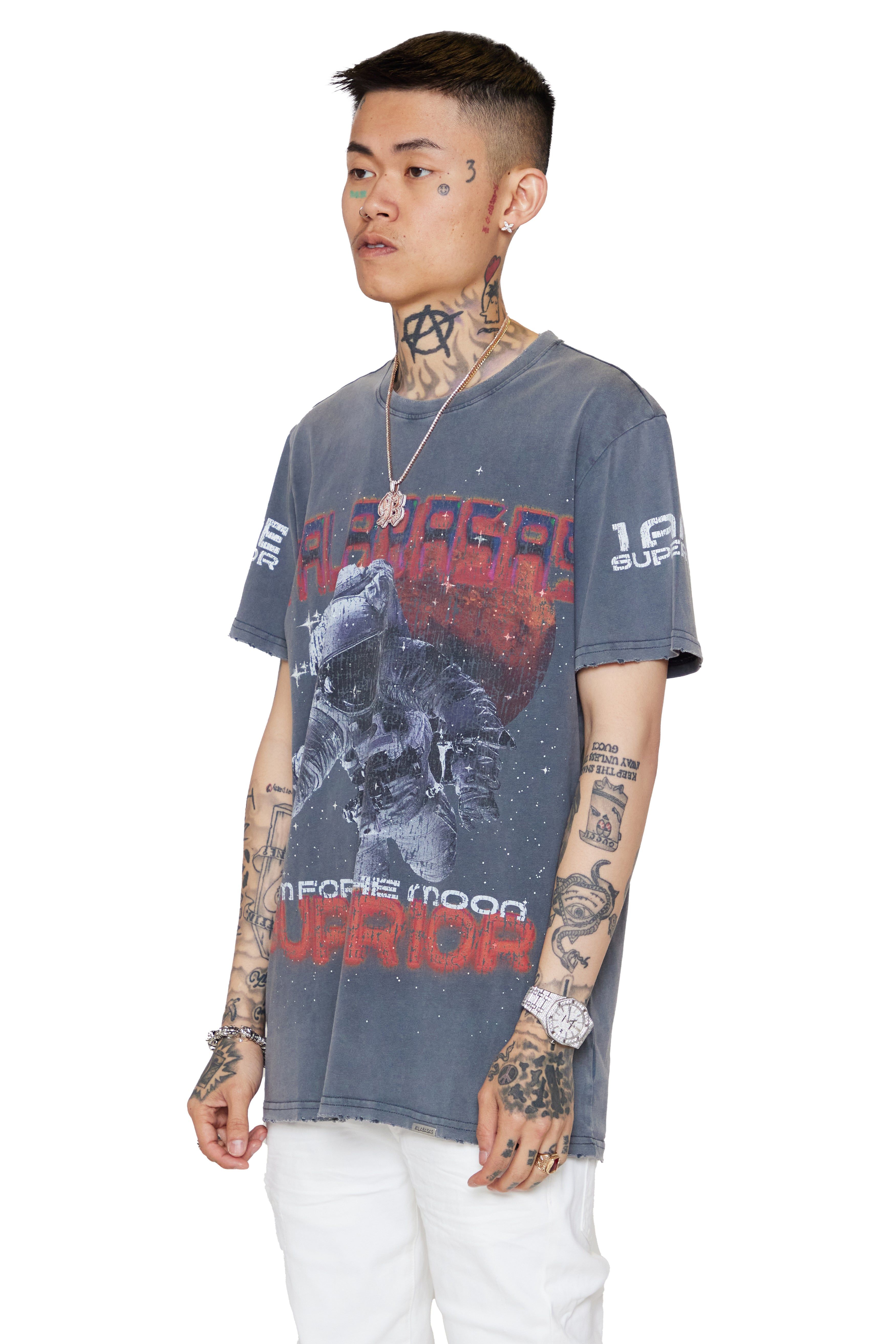 VALABASAS TEE "STAR LIFE" VINTAGE GREY sold by valabasas product image thumbnail 6