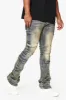 "POCROS" SUPER STACKED FLARE JEAN DIRTY VINTAGE WASH sold by valabasas