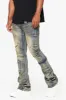 "POCROS" SUPER STACKED FLARE JEAN DIRTY VINTAGE WASH sold by valabasas