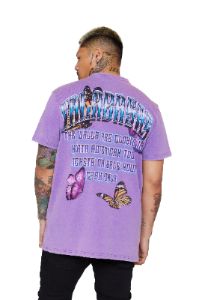 "CLOSE" VINTAGE PURPLE TEE sold by valabasas
