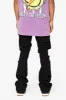 "POCROS"  BLACK STACKED FLARE JEAN sold by valabasas