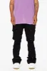 "POCROS"  BLACK STACKED FLARE JEAN sold by valabasas