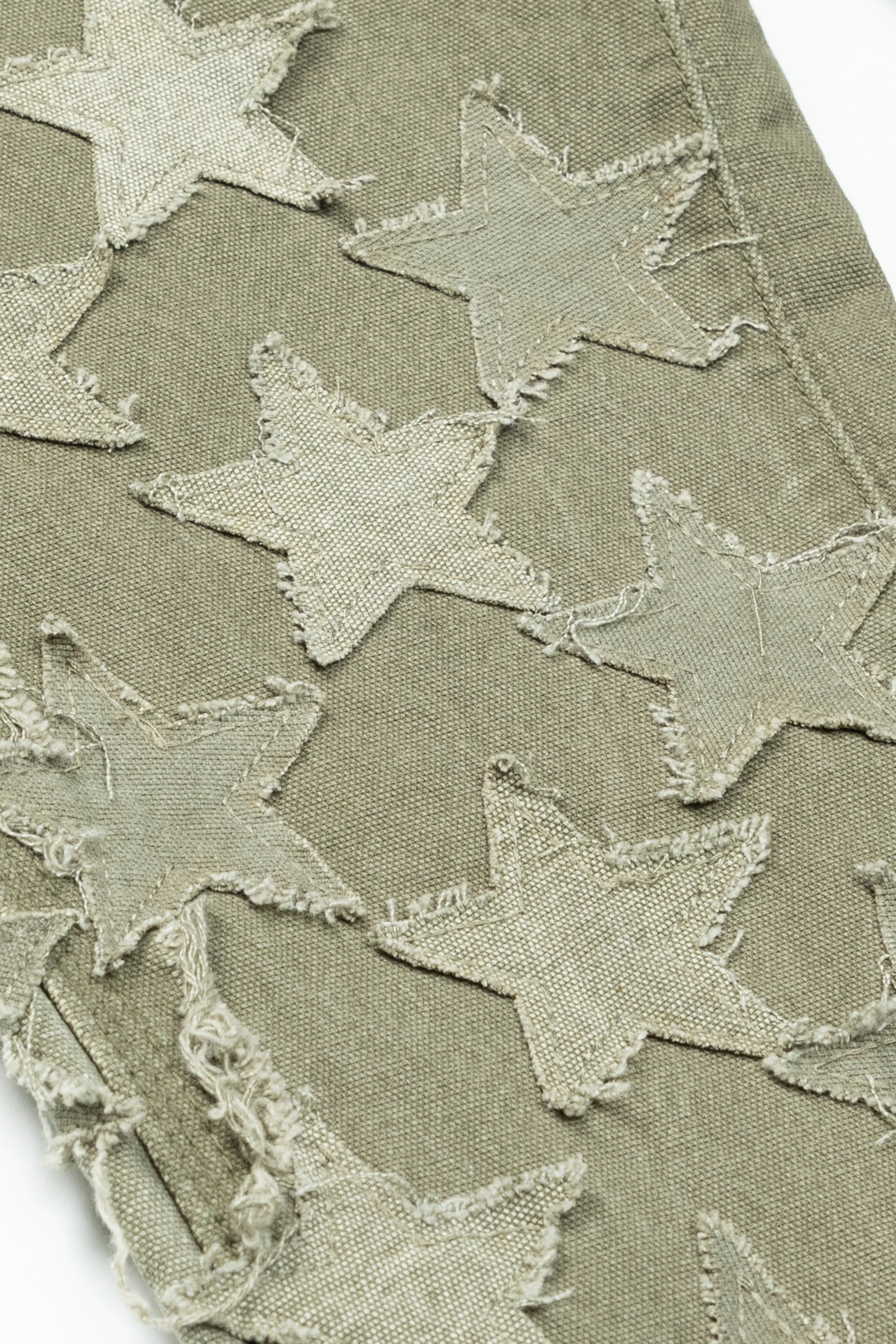 "V-STARS” STACKED FLARE JEAN OLIVE GREEN sold by valabasas product image thumbnail 2