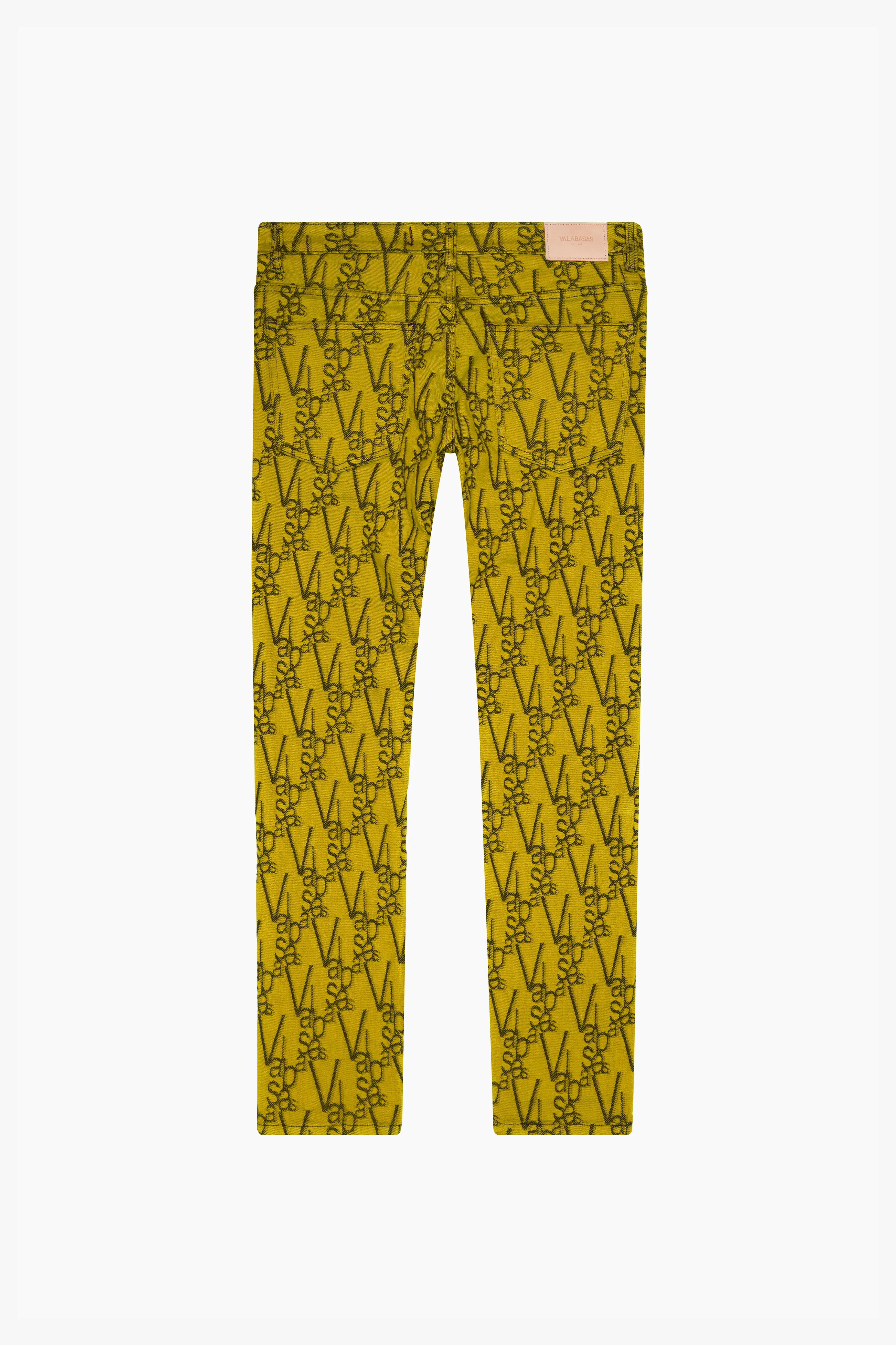 "V-INK" SKINNY JEAN BLACK YELLOW sold by valabasas product image thumbnail 3