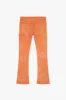 "RINGER” ORANGE STACKED FLARE JEAN sold by valabasas