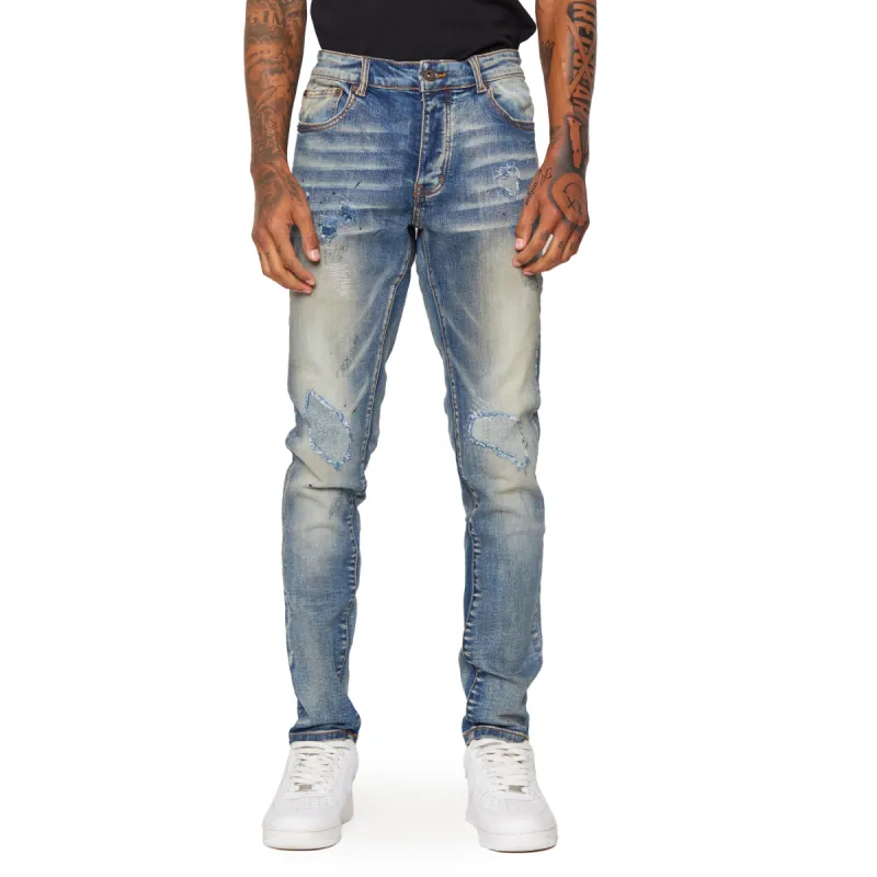 “CREED” BLU SPORCO SKINNY JEANS sold by valabasas