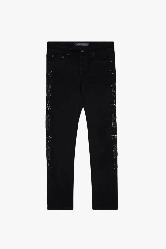 "CRYSTAL CASCADE" BLACK SKINNY sold by valabasas