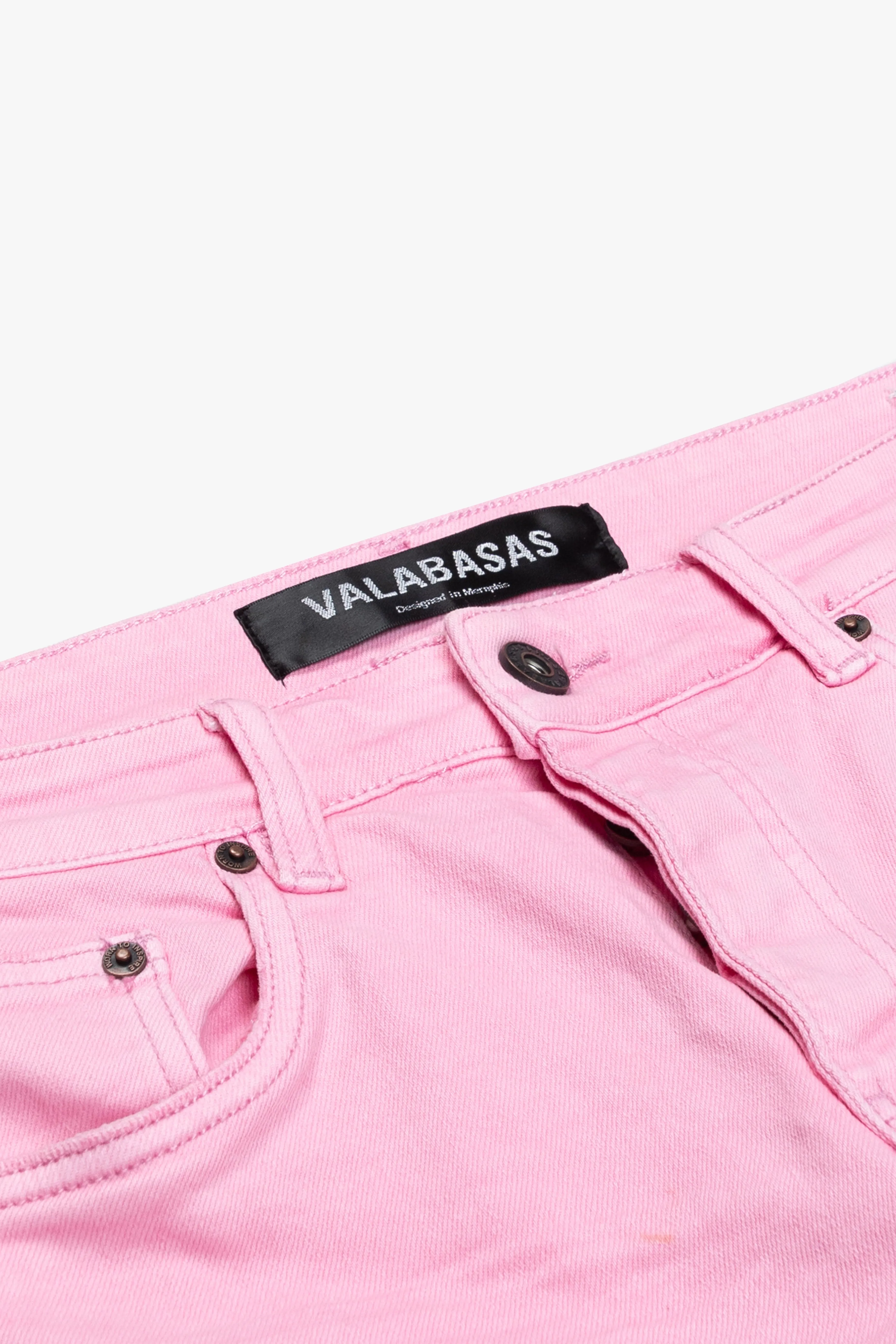 "MR. EXTENDO" PINK STACKED FLARE JEAN sold by valabasas product image thumbnail 2