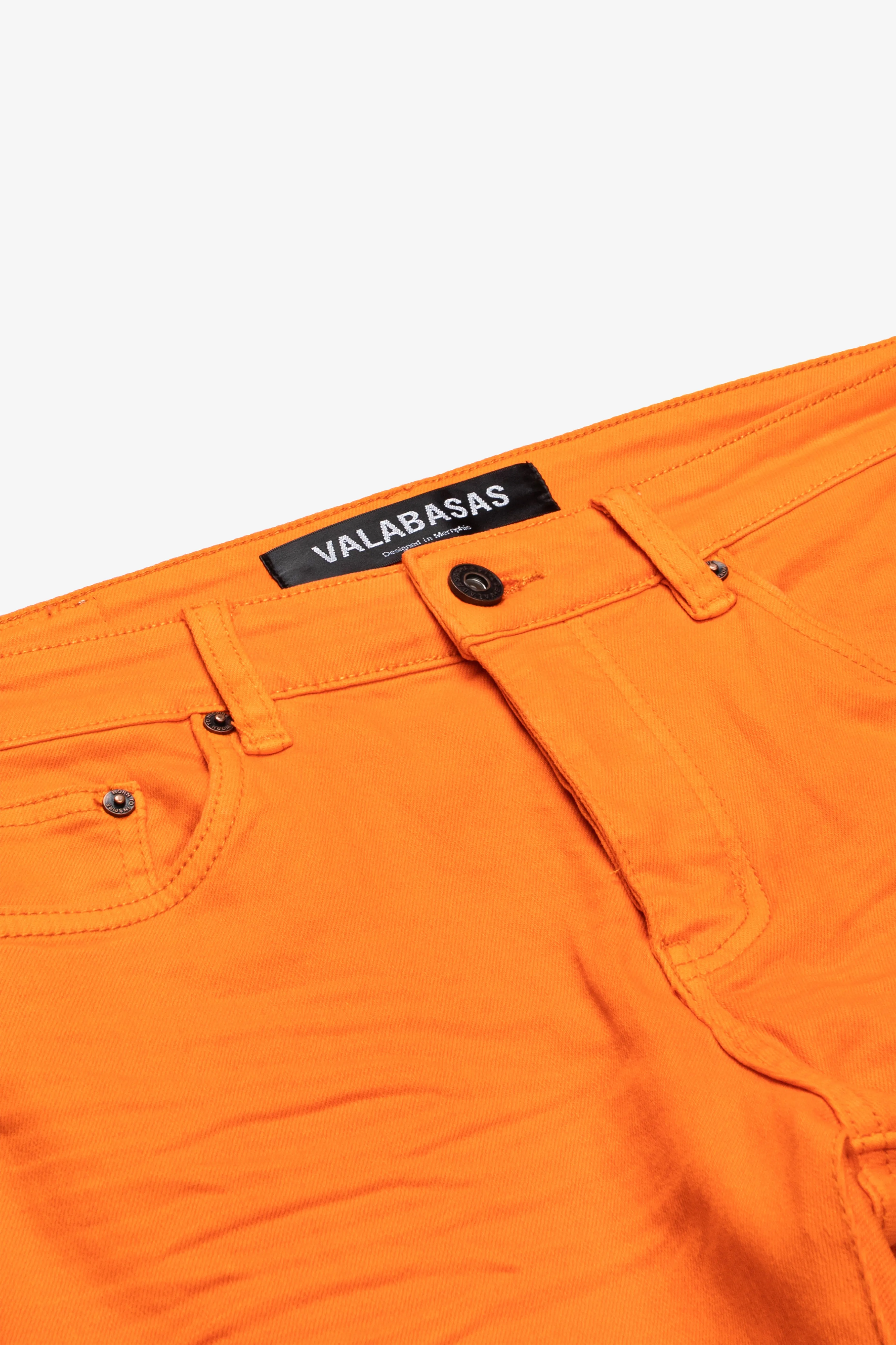 "MR. EXTENDO" STACKED FLARE JEAN ORANGE SUPER sold by valabasas product image thumbnail 2