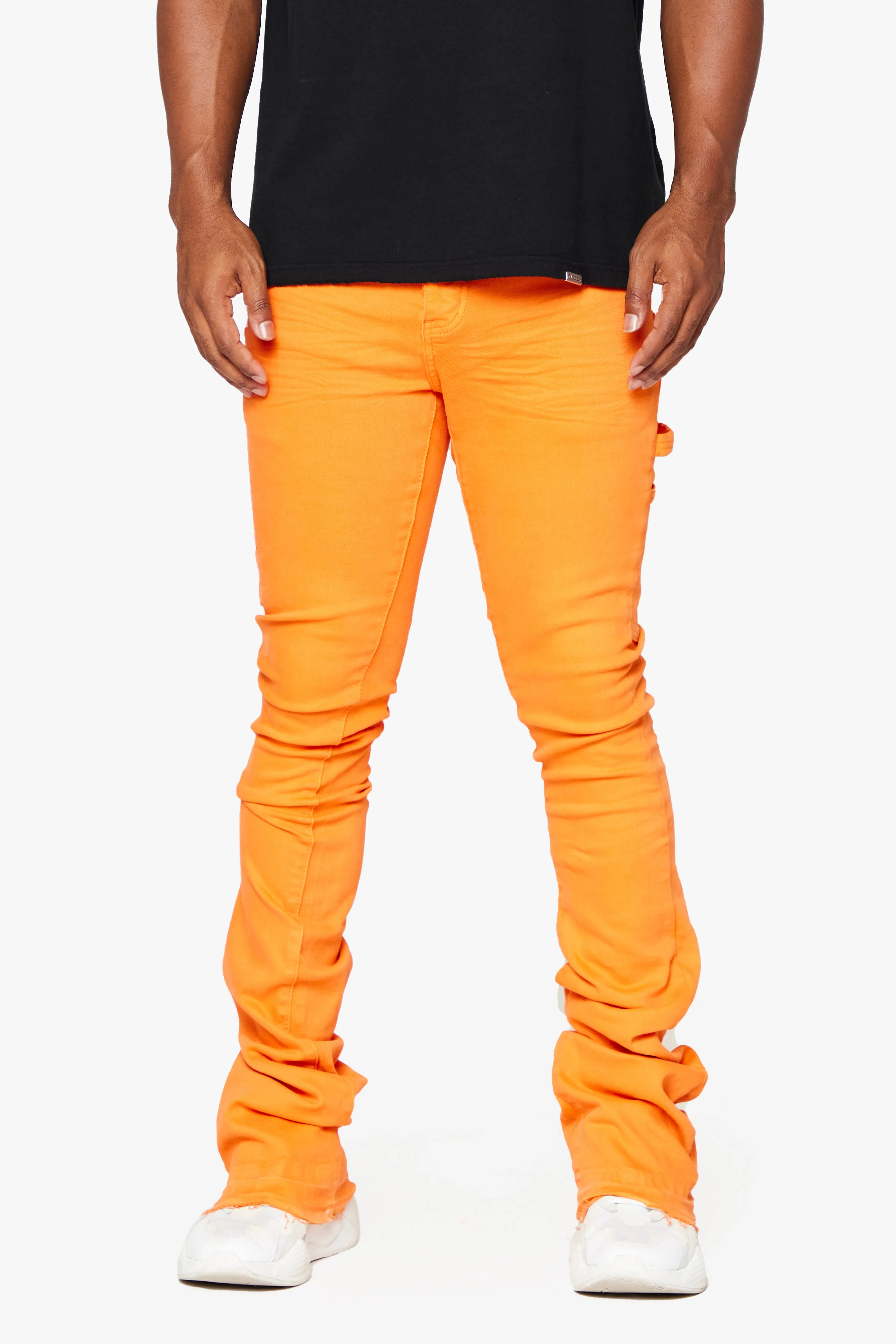 "MR. EXTENDO" STACKED FLARE JEAN ORANGE SUPER sold by valabasas product image thumbnail 4