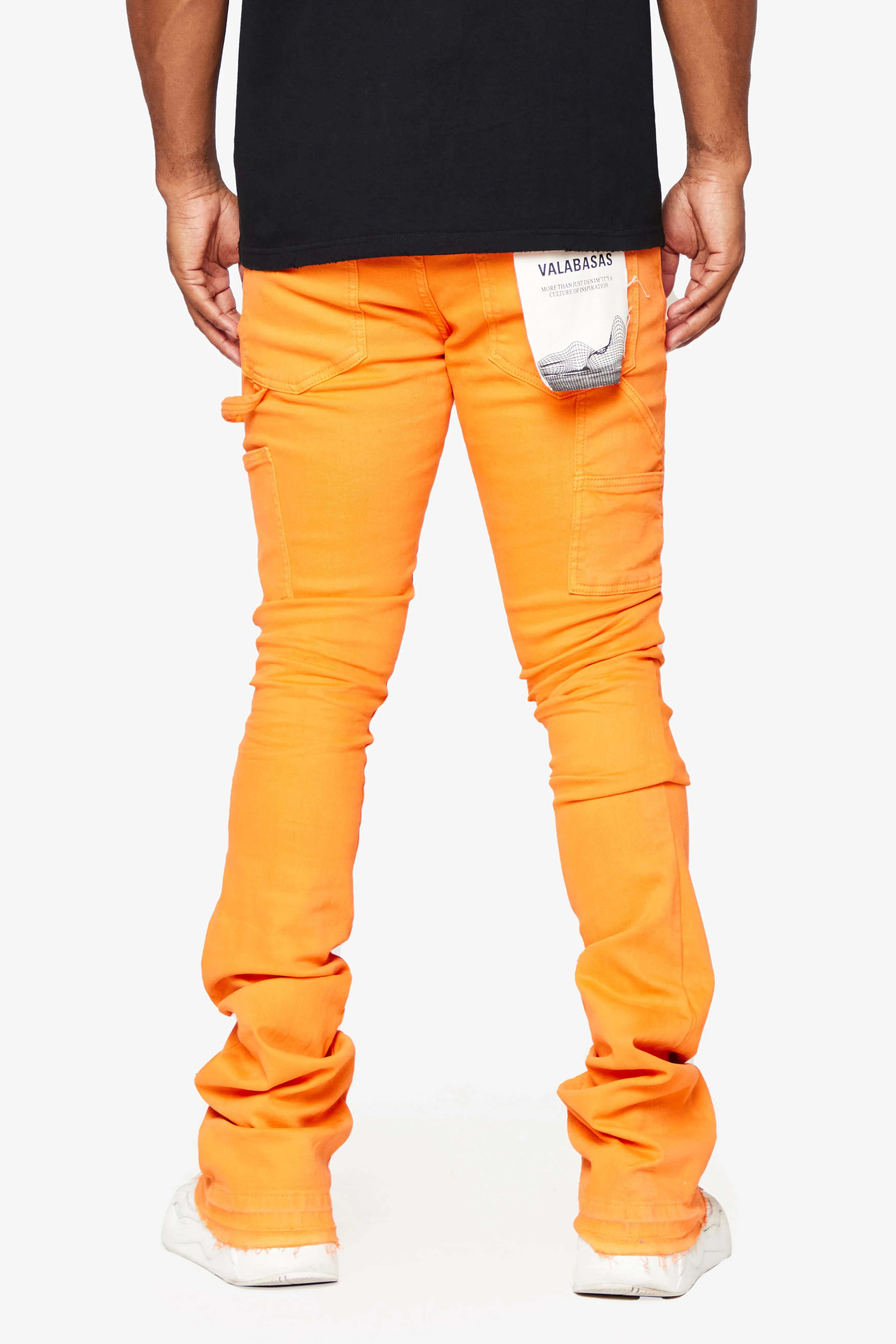 "MR. EXTENDO" STACKED FLARE JEAN ORANGE SUPER sold by valabasas product image thumbnail 5