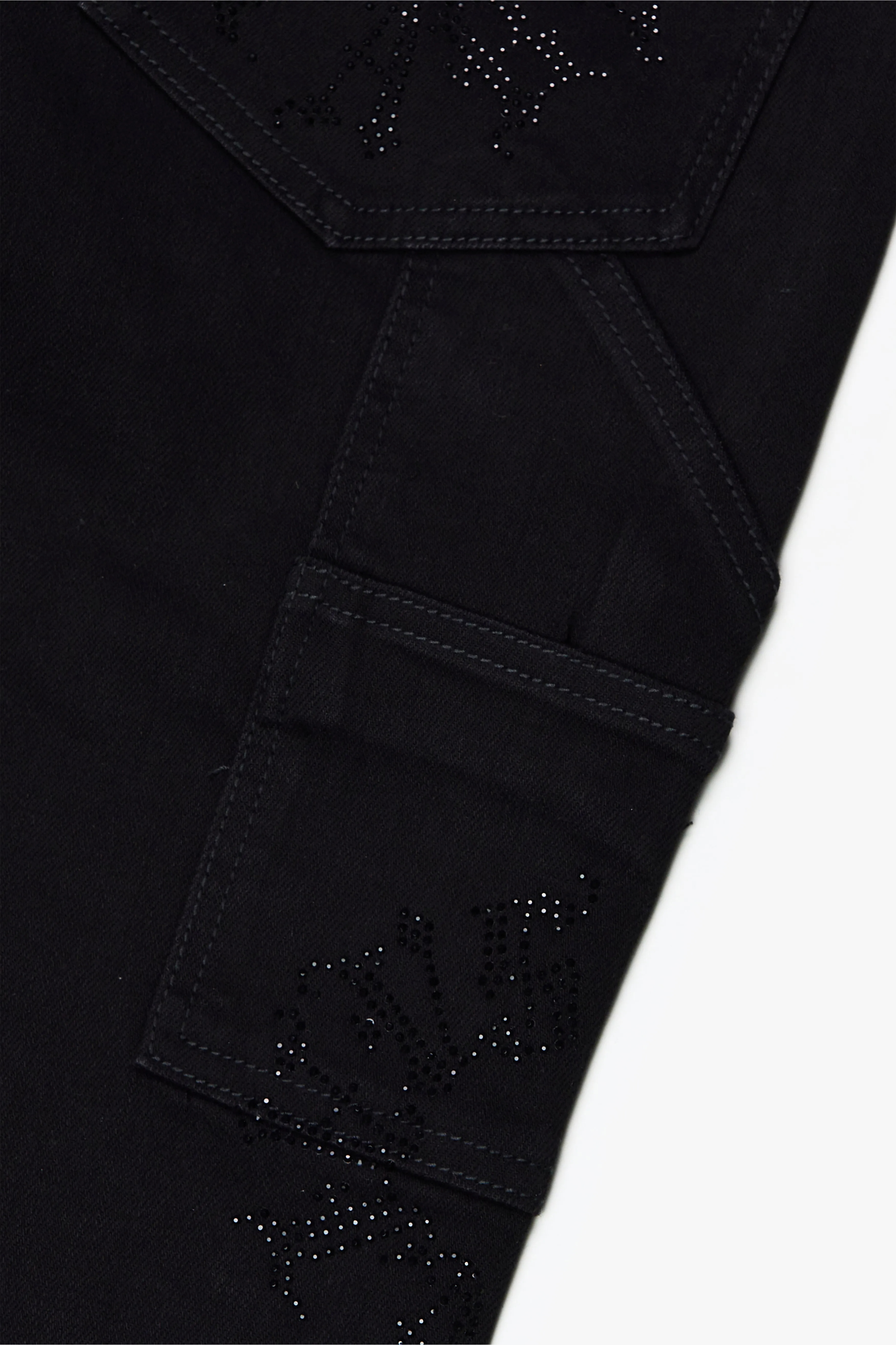 "RINGER” BLACK STACKED FLARE JEAN sold by valabasas product image thumbnail 4
