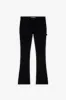 "RINGER” BLACK STACKED FLARE JEAN sold by valabasas