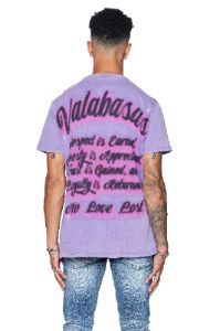 "NOLOVELOST" VINTAGE PURPLE TEE sold by valabasas