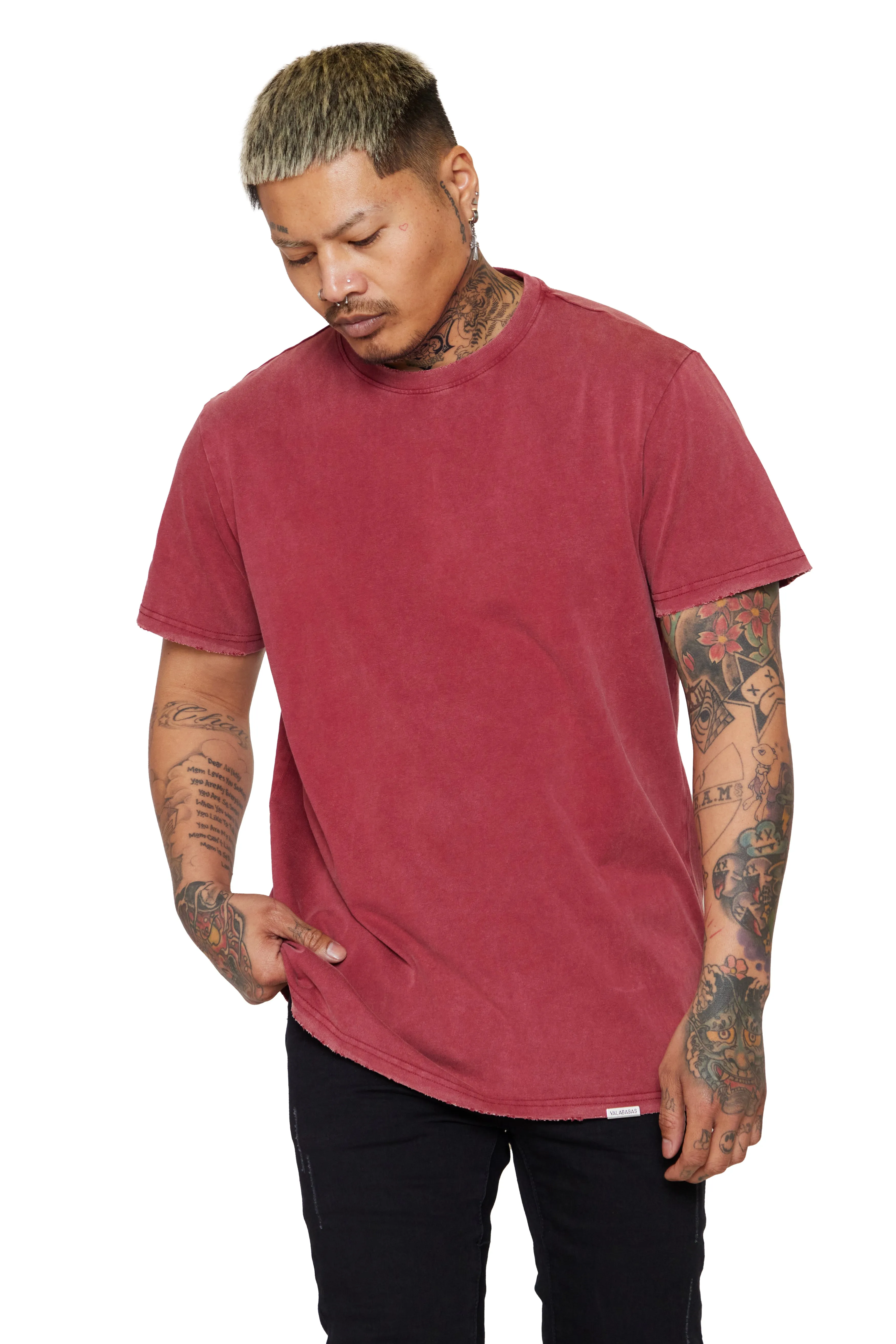 VALABASAS TEE "VALA-CORE" VINTAGE DATE RED sold by valabasas product image thumbnail 2