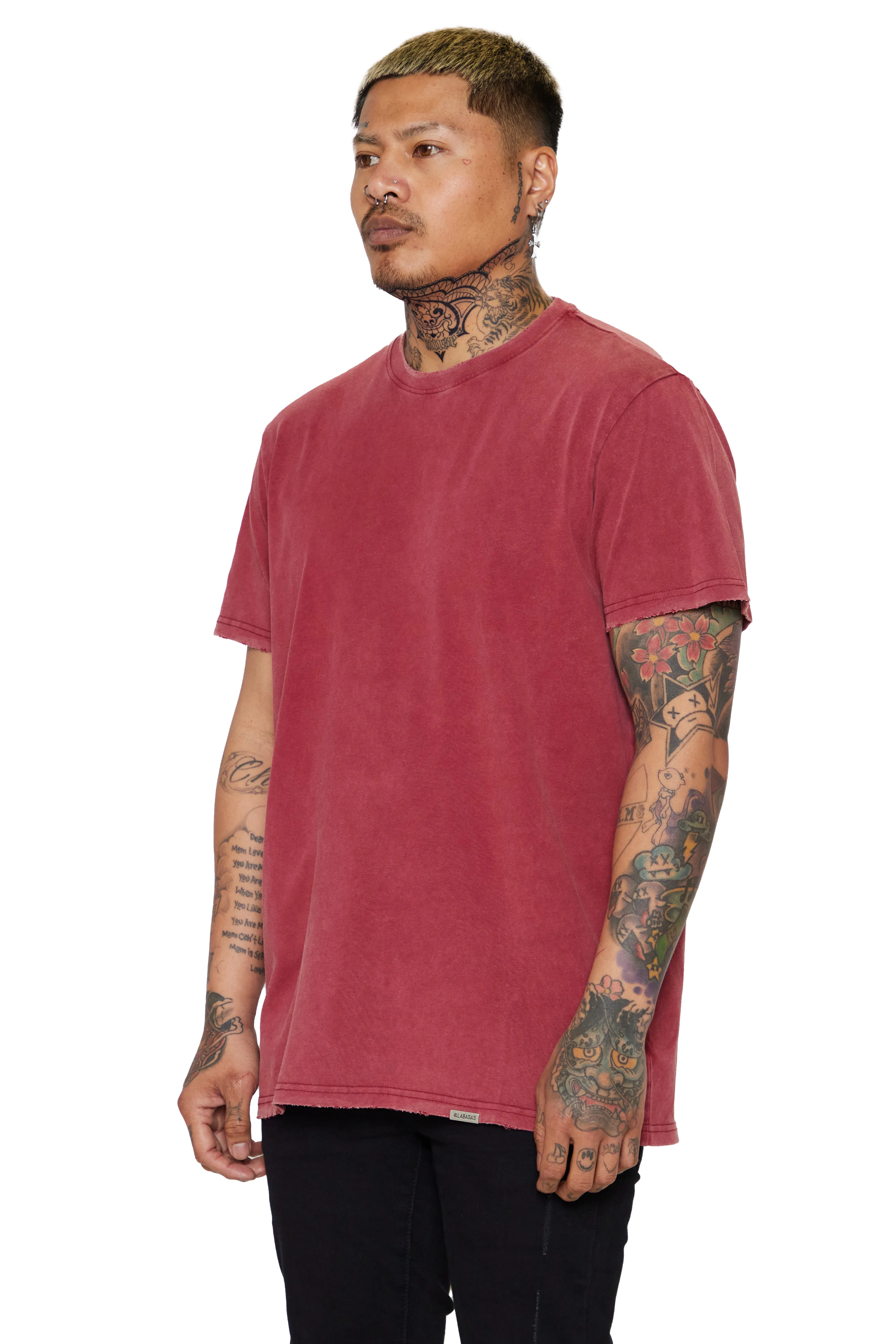 VALABASAS TEE "VALA-CORE" VINTAGE DATE RED sold by valabasas product image thumbnail 5
