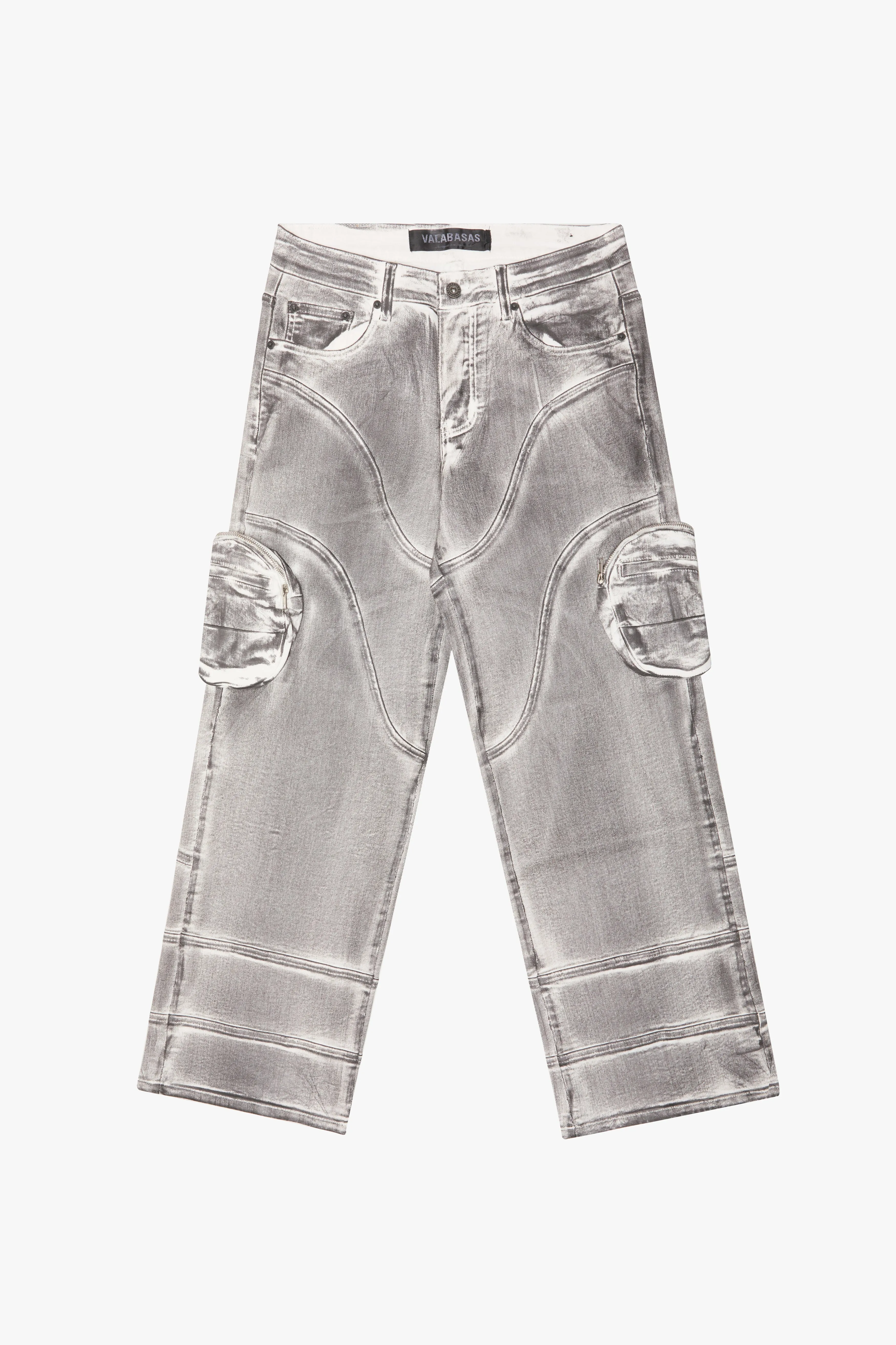 "KNEEBOARD" BAGGY DENIM JEAN STONE WASH sold by valabasas