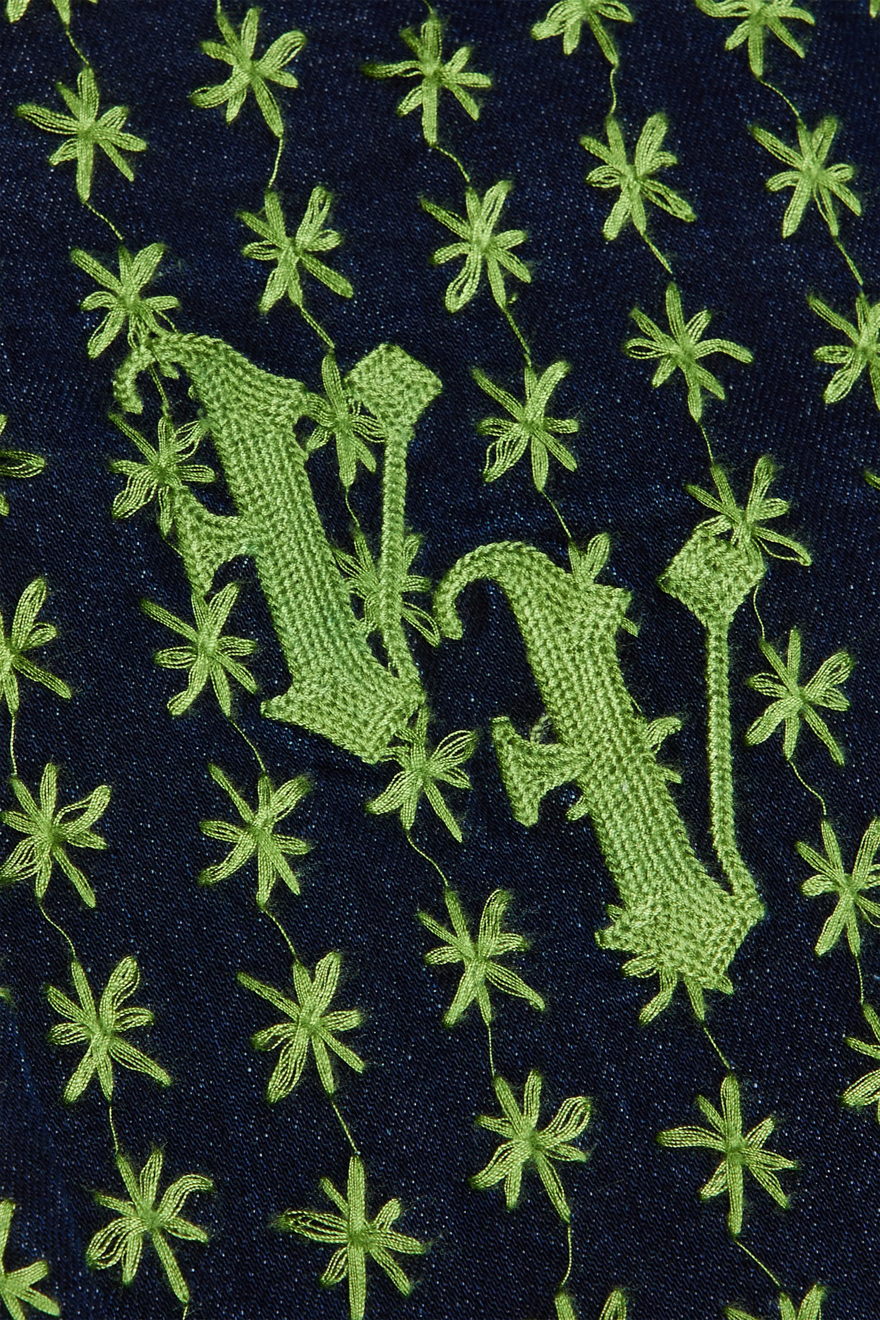 "ASTERISK" STACKED FLARE INDIGO/GREEN sold by valabasas product image thumbnail 2