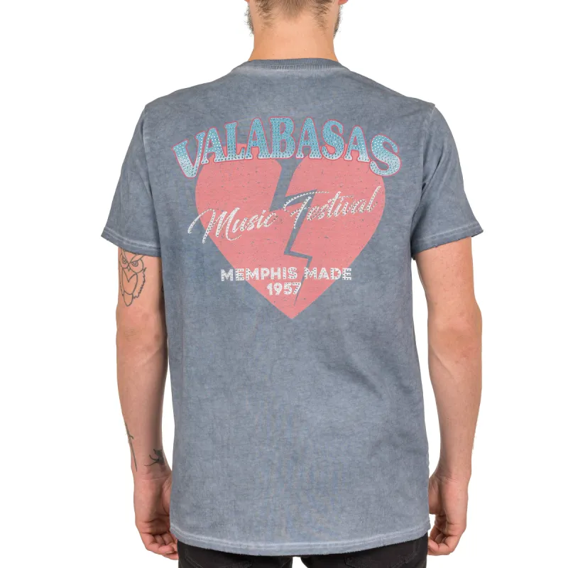 VALABASAS TEE “MEMPHIS MADE” VINTAGE GREY BLUE sold by valabasas