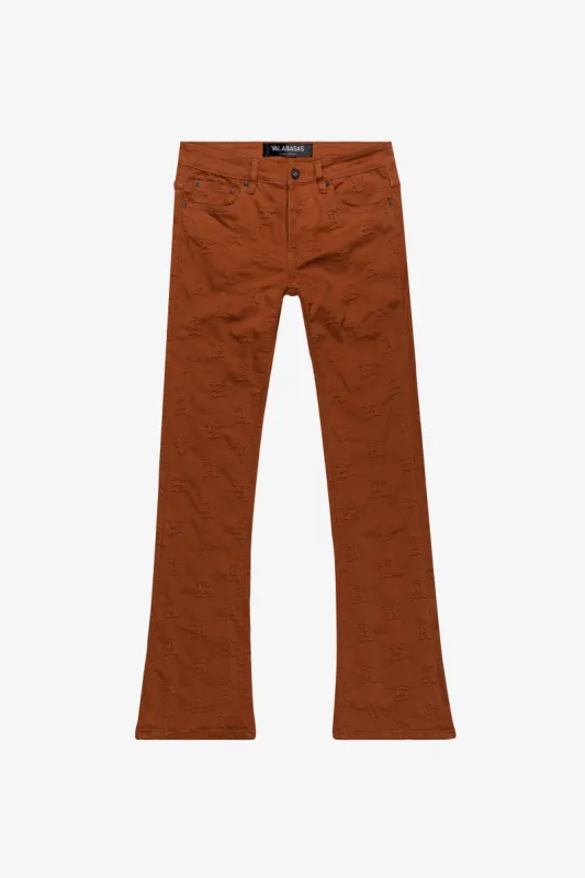 "FRITH” TANGERINE STACKED FLARE JEAN sold by valabasas