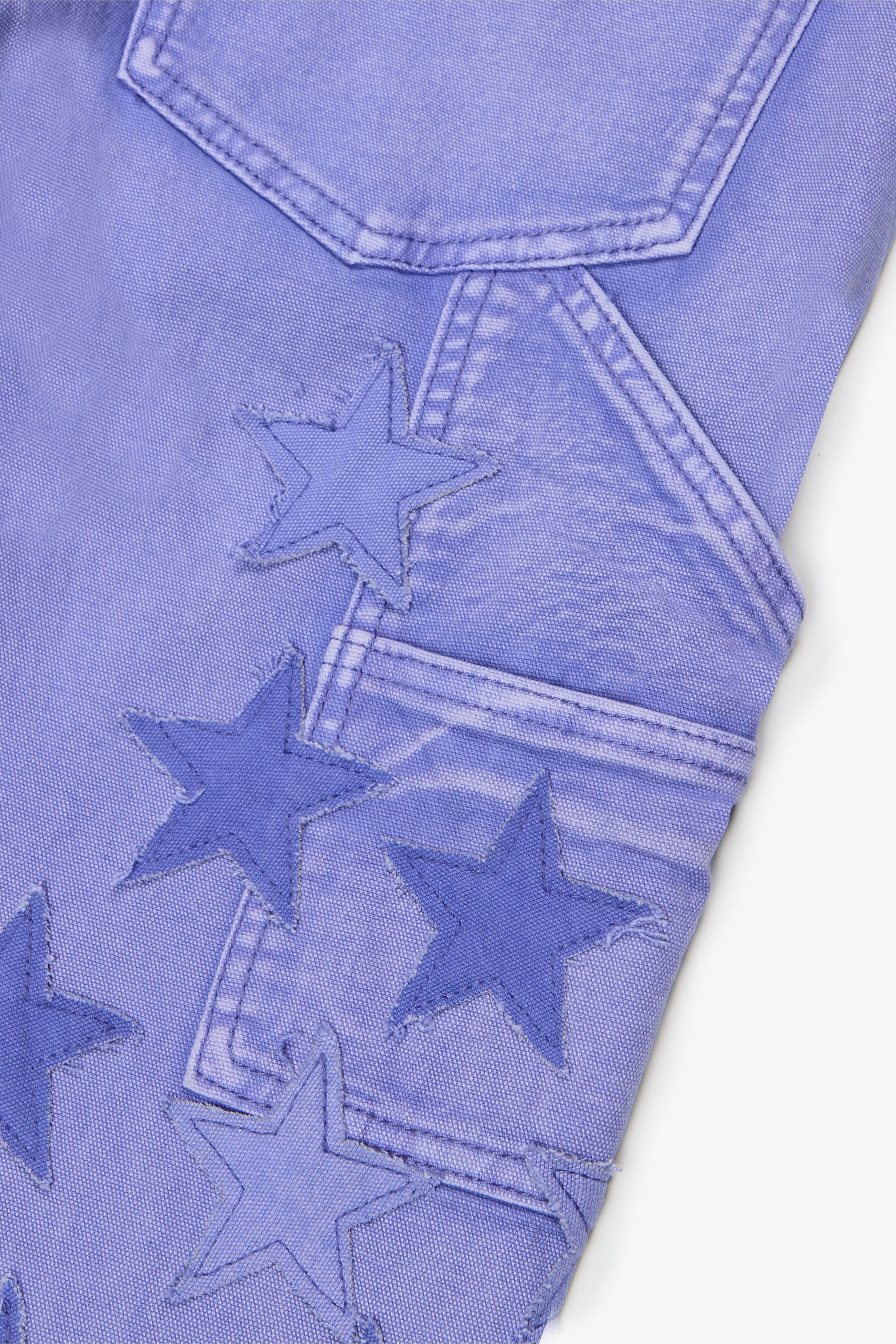 "V-STARS” STACKED FLARE JEAN PURPLE WASHED sold by valabasas product image thumbnail 4