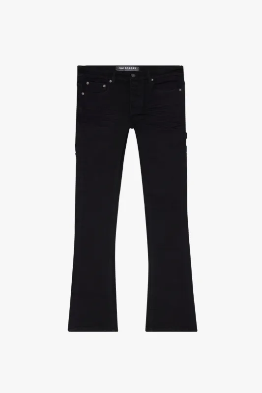 "TATTERED" STRAIGHT JEAN BLACK sold by valabasas