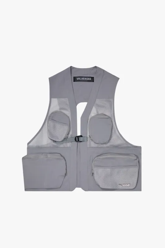 "TACTICAL MESH" GREY NYLON VEST sold by valabasas