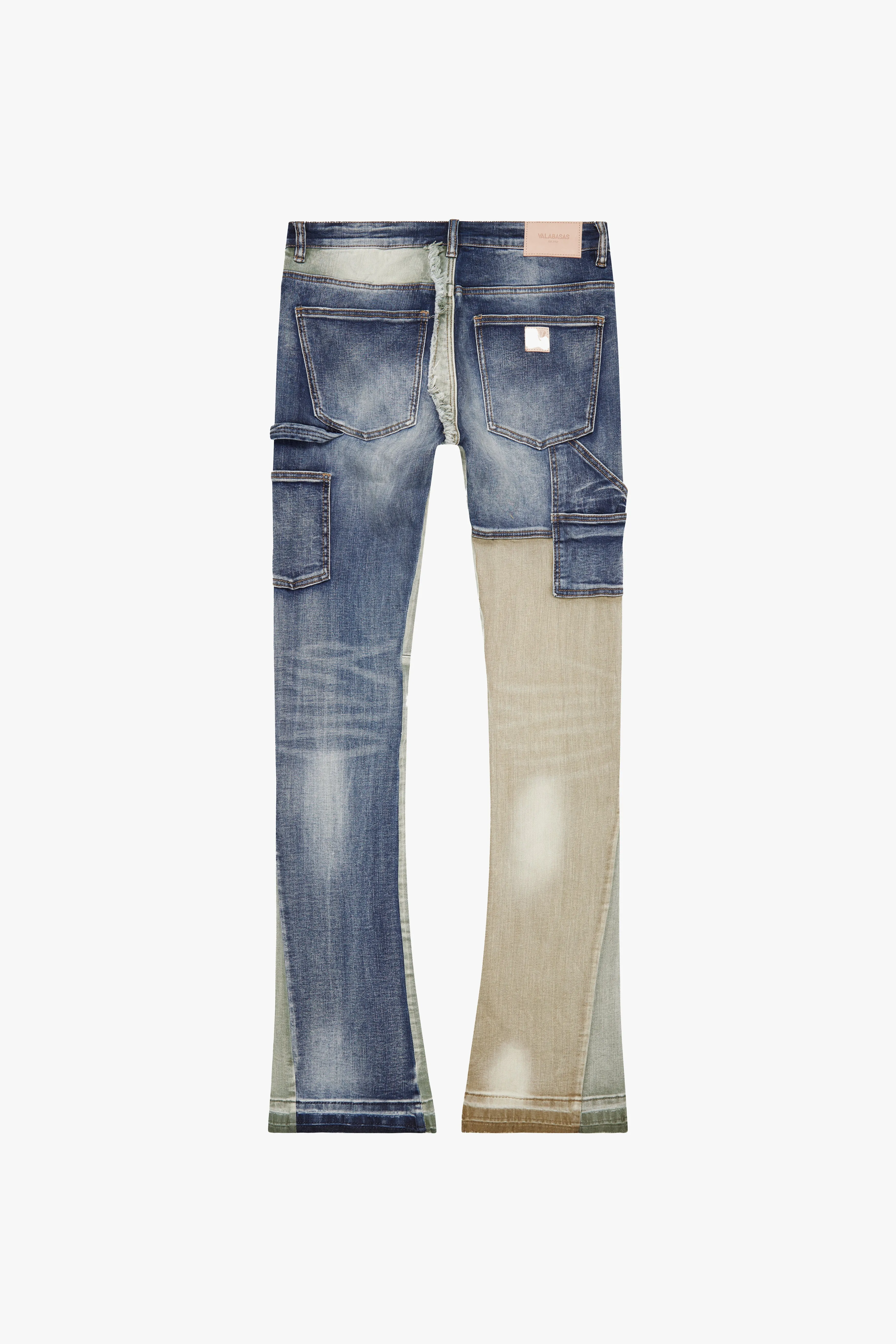 "CHICAGO" CORAL REEF STACKED FLARE JEAN sold by valabasas product image thumbnail 3