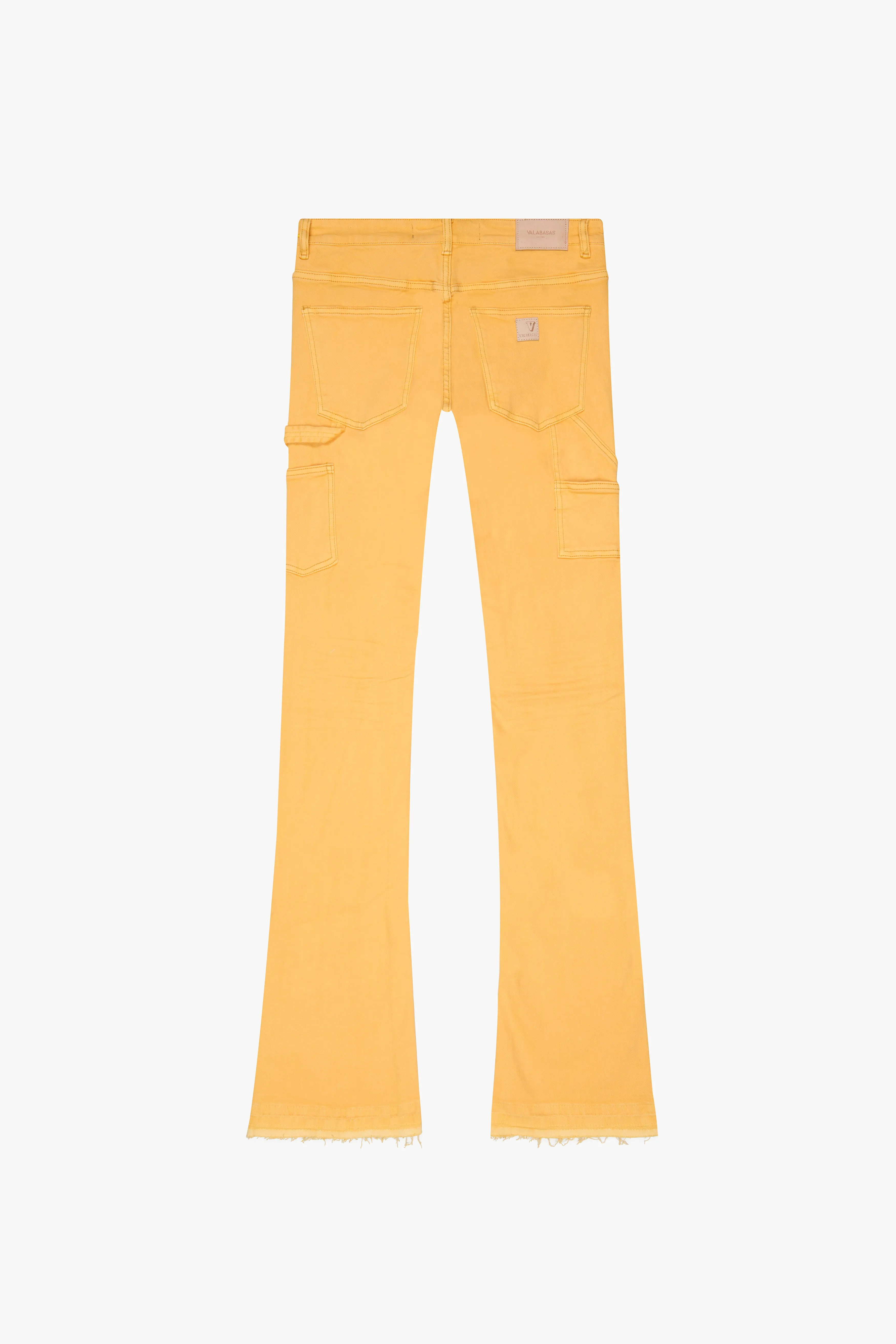 "MR. EXTENDO" STACKED FLARE JEAN LT ORANGE sold by valabasas product image thumbnail 3